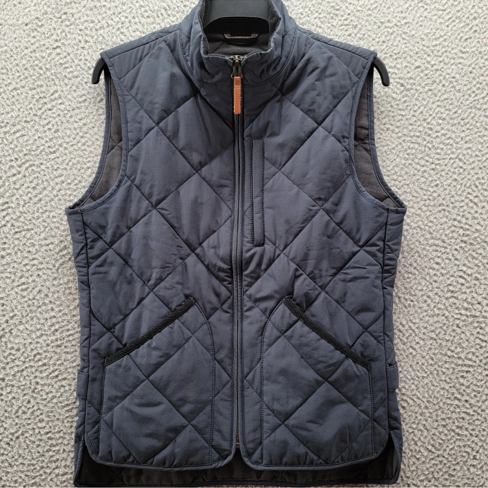 J. Crew Men's Quilted Blue Vest